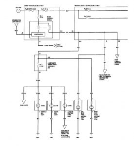 Acura RL - wiring diagram - interior lighting (part 1)