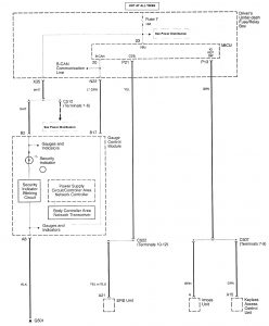 Acura RL - wiring diagram - keyless entry (part 1)