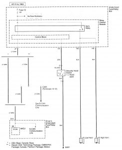 Acura RL - wiring diagram - keyless entry (part 11)
