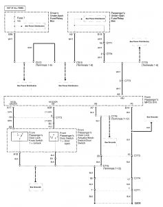 Acura RL - wiring diagram - keyless entry (part 3)