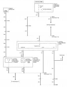 Acura RL - wiring diagram - keyless entry (part 4)