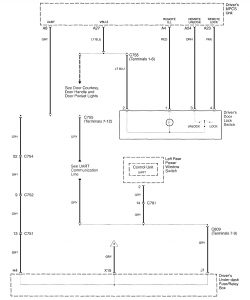 Acura RL - wiring diagram - keyless entry (part 7)