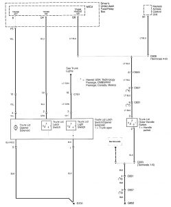 Acura RL - wiring diagram - keyless entry (part 9)