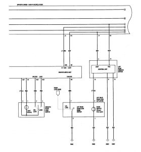 Acura RL - wiring diagram - keyless entry (part 2)