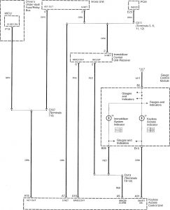 Acura RL - wiring diagram - keyless entry (part 2)