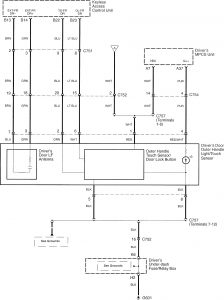 Acura RL - wiring diagram - keyless entry (part 4)