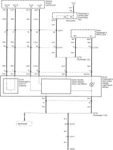 Acura RL - wiring diagram - keyless entry (part 5)