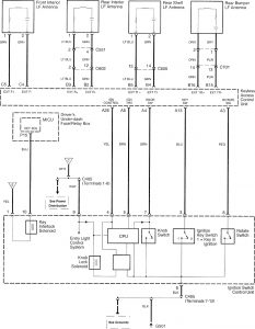 Acura RL - wiring diagram - keyless entry (part 6)