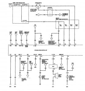 Acura RL - wiring diagram - keyless entry (part 1)
