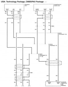 Acura RL - wiring diagram - navigation system (part 10)