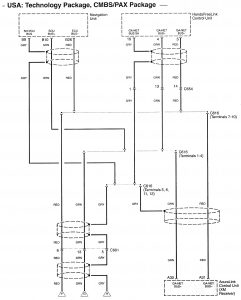 Acura RL - wiring diagram - navigation system (part 22)