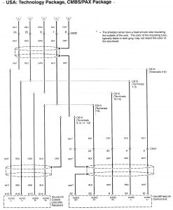 Acura RL - wiring diagram - navigation system (part 8)