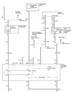Acura RL - wiring diagram - oil warning (part 2)