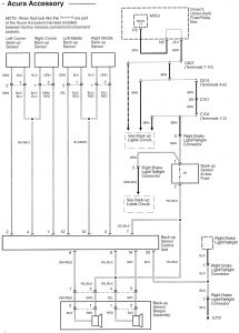 Acura RL - wiring diagram - parking aid