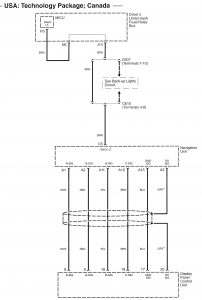 Acura RL - wiring diagram - parking aid (part 2)