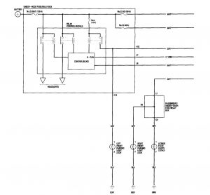 Acura RL - wiring diagram - parking lamp (part 1)