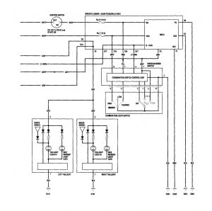 Acura RL - wiring diagram - parking lamp (part 2)