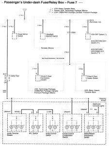 Acura RL - wiring diagram - power distribution (part 10)