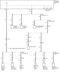 Acura RL - wiring diagram - power distribution (part 14)