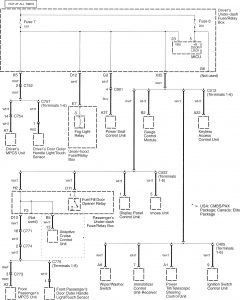 Acura RL - wiring diagram - power distribution (part 15)