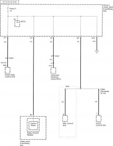 Acura RL - wiring diagram - power distribution (part 17)