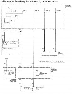 Acura RL - wiring diagram - power distribution (part 2)