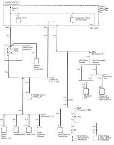 Acura RL - wiring diagram - power distribution (part 21)