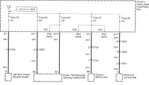 Acura RL - wiring diagram - power distribution (part 7)
