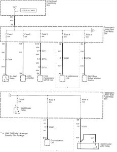 Acura RL - wiring diagram - power distribution (part 8)