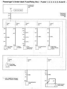 Acura RL - wiring diagram - power distribution (part 8)