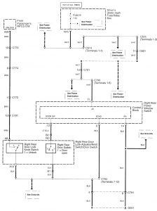 Acura RL - wiring diagram - power locks (part 5)