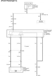 Acura RL - wiring diagram - power seats (part 3)