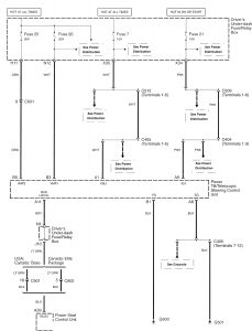 Acura RL - wiring diagram - power seats (part 10)