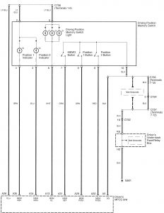 Acura RL - wiring diagram - power seats (part 2)
