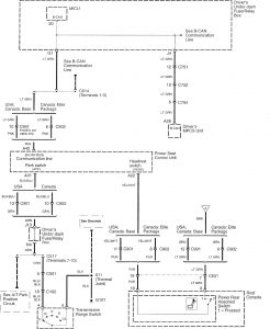 Acura RL - wiring diagram - power seats (part 5)