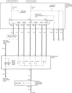 Acura RL - wiring diagram - power seats (part 6)