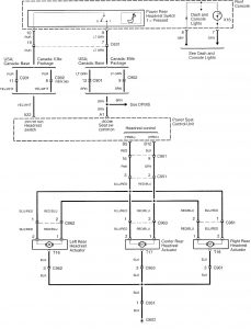 Acura RL - wiring diagram - power seats (part 2)