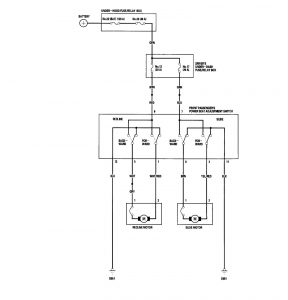Acura RL - wiring diagram - power seats (part 1)