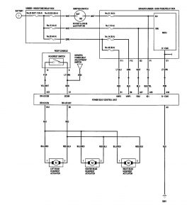 Acura RL - wiring diagram - power seats (part 2)