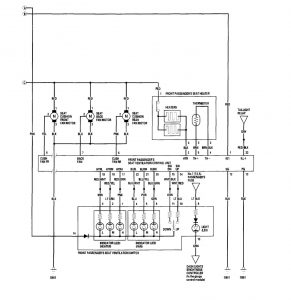 Acura RL - wiring diagram - power seats (part 2)