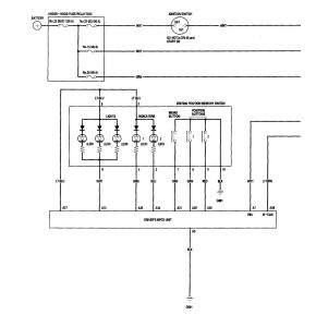 Acura RL - wiring diagram - power seats (part 1)