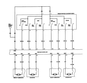 Acura RL - wiring diagram - power seats (part 3)