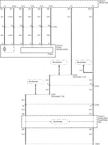 Acura RL - wiring diagram - power windows (part 3)