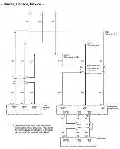 Acura RL - wiring diagram - rear view monitor (part 5)