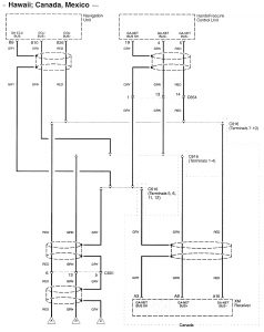 Acura RL - wiring diagram - rear view monitor (part 6)