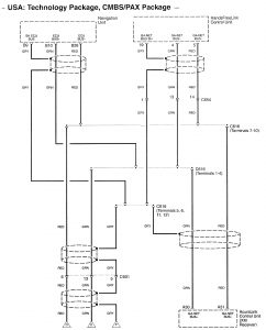 Acura RL - wiring diagram - rear view monitor (part 8)