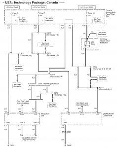 Acura RL - wiring diagram - rear window defogger (part 1)