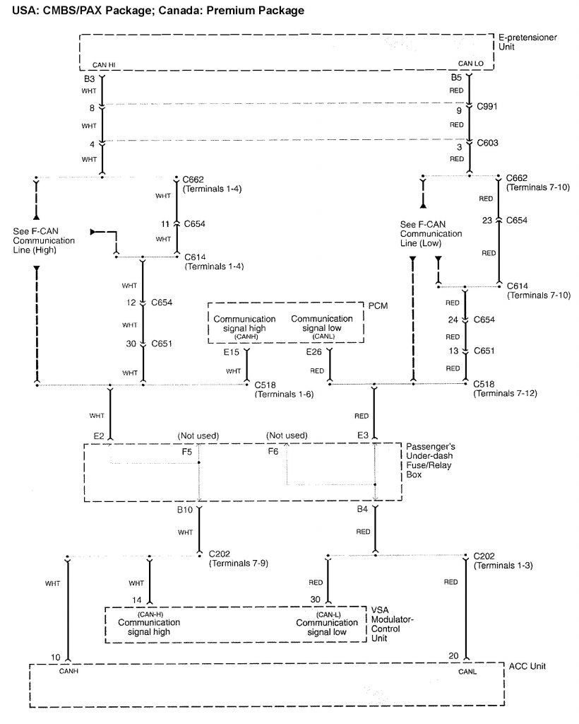 Acura RL (2010) wiring diagrams seat belts Carknowledge.info