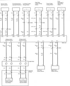 Acura RL - wiring diagram - seat belts (part 2)