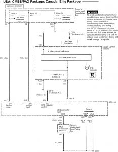 Acura RL - wiring diagram - seat belts (part 1)